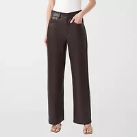 RM Rebecca Minkoff Womens Straight Mid Rise Flat Front Pant