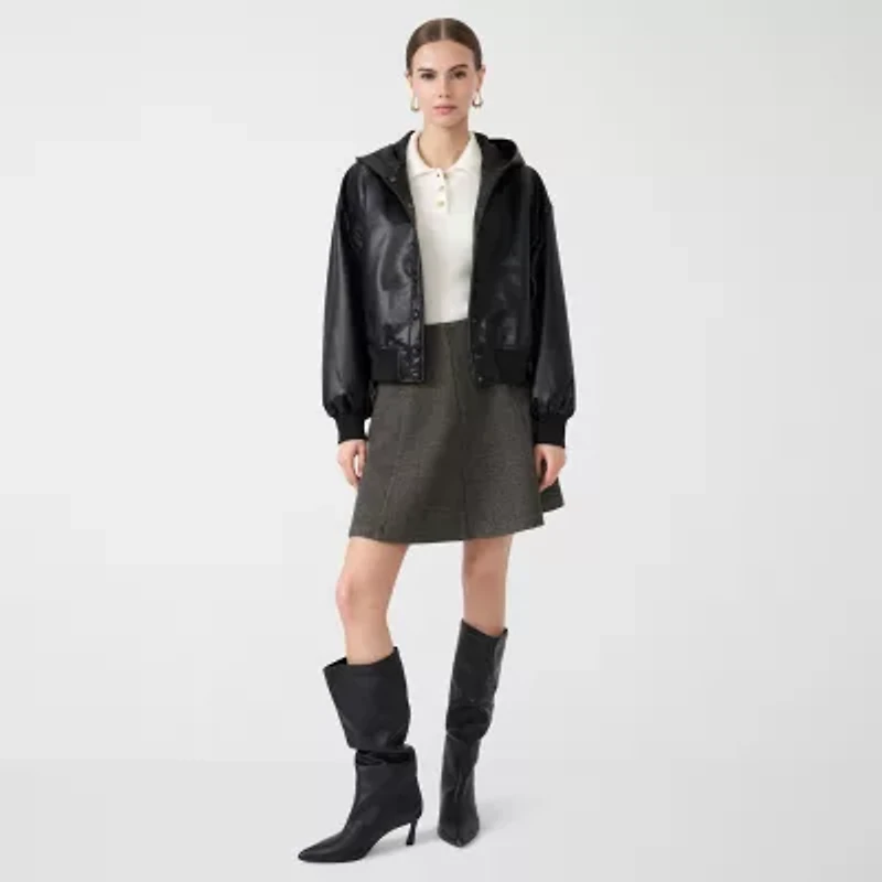 RM Rebecca Minkoff Womens Lightweight Bomber Jacket