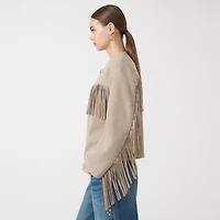 RM Rebecca Minkoff Womens Fringe Jacket
