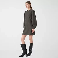 RM Rebecca Minkoff Womens Long Sleeve Midi Shift Dress