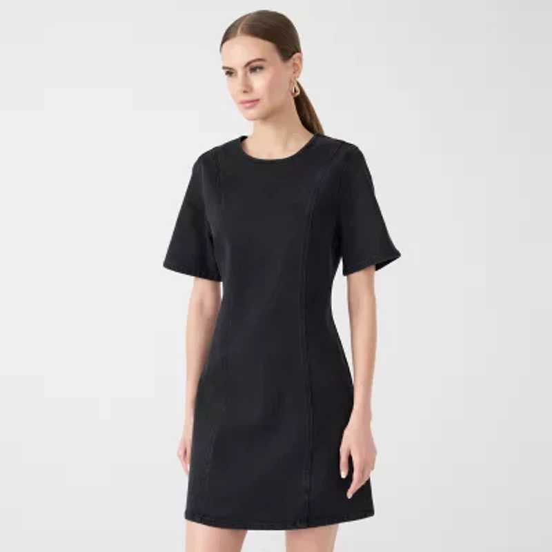 RM Rebecca Minkoff Womens Short Sleeve Shift Dress