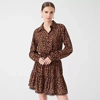 RM Rebecca Minkoff Womens Long Sleeve Midi Fit + Flare Dress