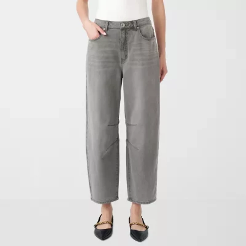 RM Rebecca Minkoff Womens High Rise Barrel Jean