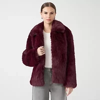 RM Rebecca Minkoff Womens Faux Fur Coat