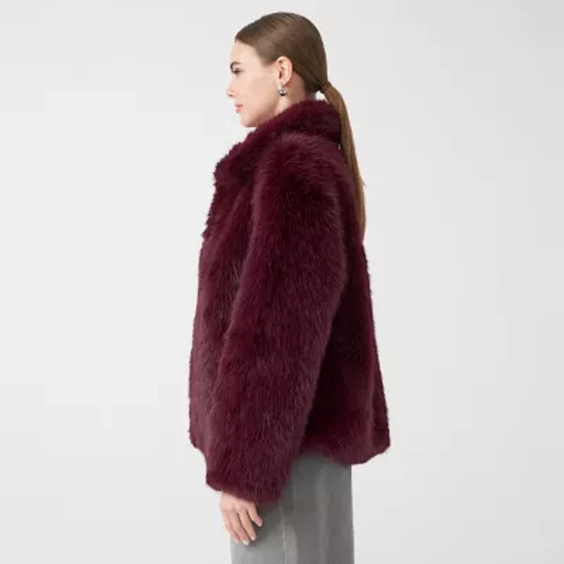 RM Rebecca Minkoff Womens Faux Fur Coat