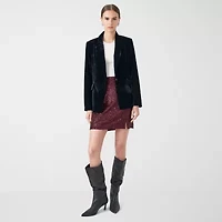RM Rebecca Minkoff Womens Velvet Blazer