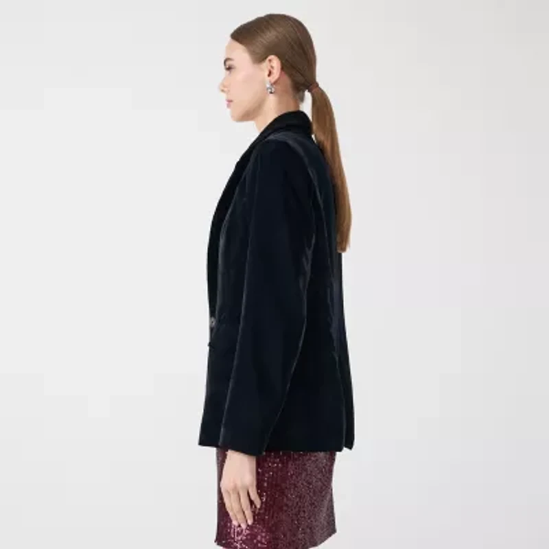 RM Rebecca Minkoff Womens Velvet Blazer
