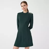 RM Rebecca Minkoff Womens Long Sleeve Ponte Dress