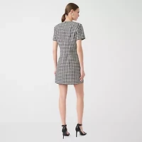 RM Rebecca Minkoff Womens Short Sleeve Sheath Dress