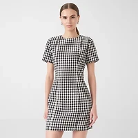 RM Rebecca Minkoff Womens Short Sleeve Sheath Dress
