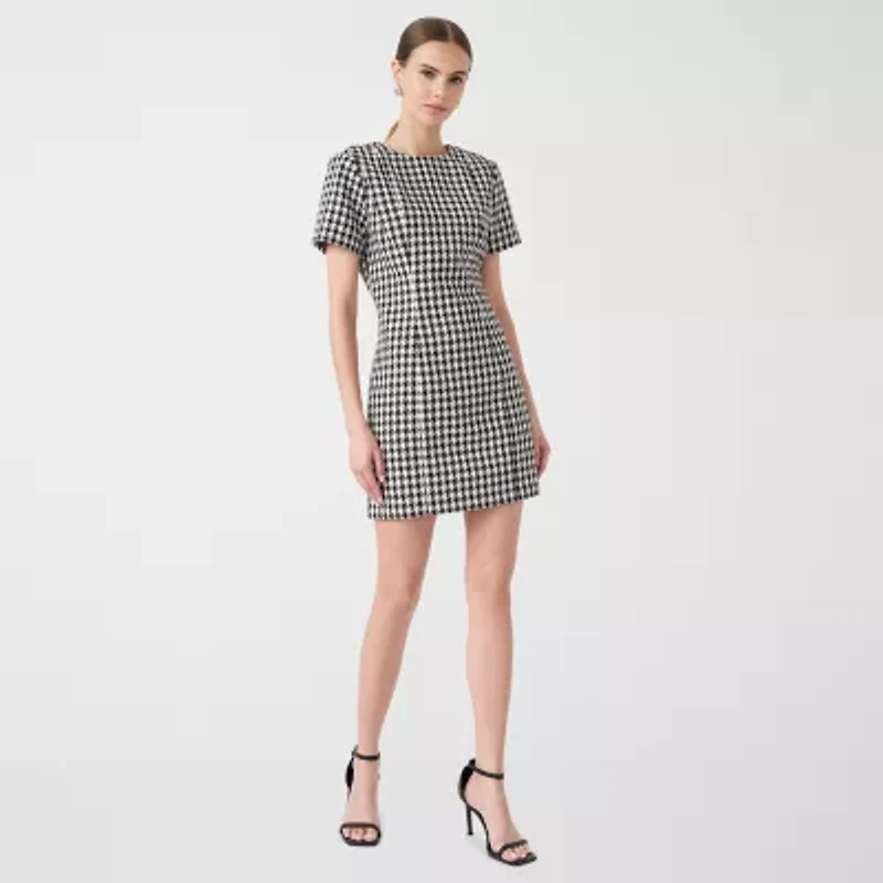 RM Rebecca Minkoff Womens Short Sleeve Sheath Dress