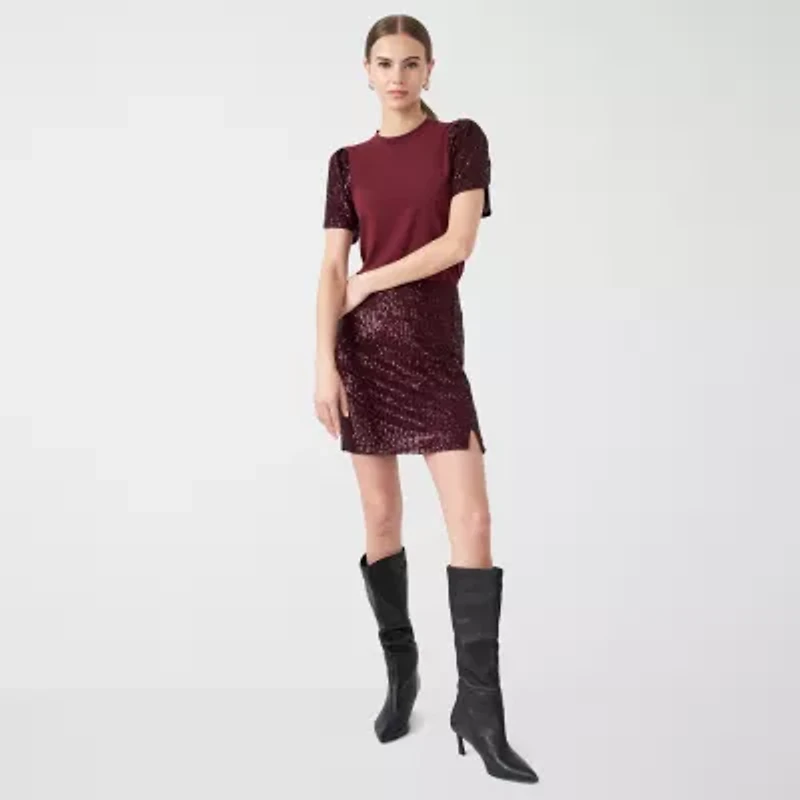 RM Rebecca Minkoff Womens Round Neck Short Sleeve T-Shirt