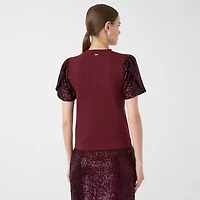 RM Rebecca Minkoff Womens Round Neck Short Sleeve T-Shirt