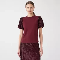 RM Rebecca Minkoff Womens Round Neck Short Sleeve T-Shirt