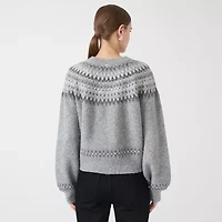 RM Rebecca Minkoff Womens Crew Neck Long Sleeve Pullover Sweater