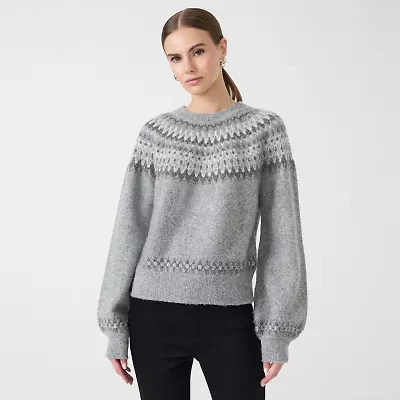 RM Rebecca Minkoff Womens Crew Neck Long Sleeve Pullover Sweater