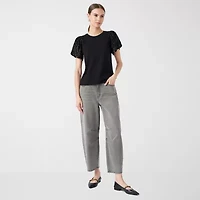 RM Rebecca Minkoff Womens Round Neck Short Sleeve T-Shirt