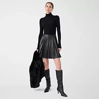 RM Rebecca Minkoff Womens Turtleneck Long Sleeve Pullover Sweater