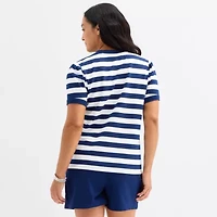 St. John's Bay Womens Short Sleeve Sweatshirt