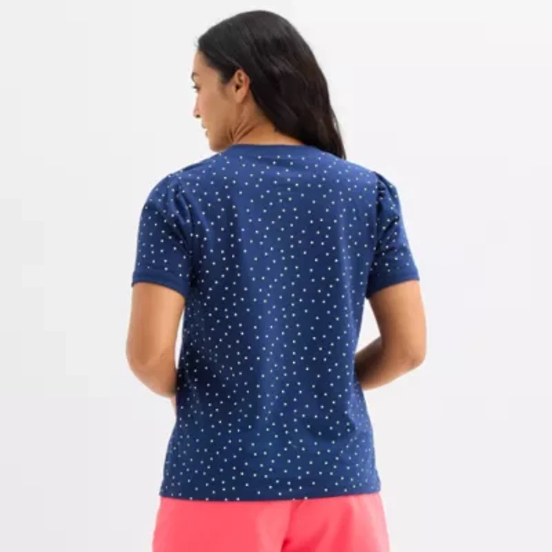 St. John's Bay Womens Short Sleeve Sweatshirt