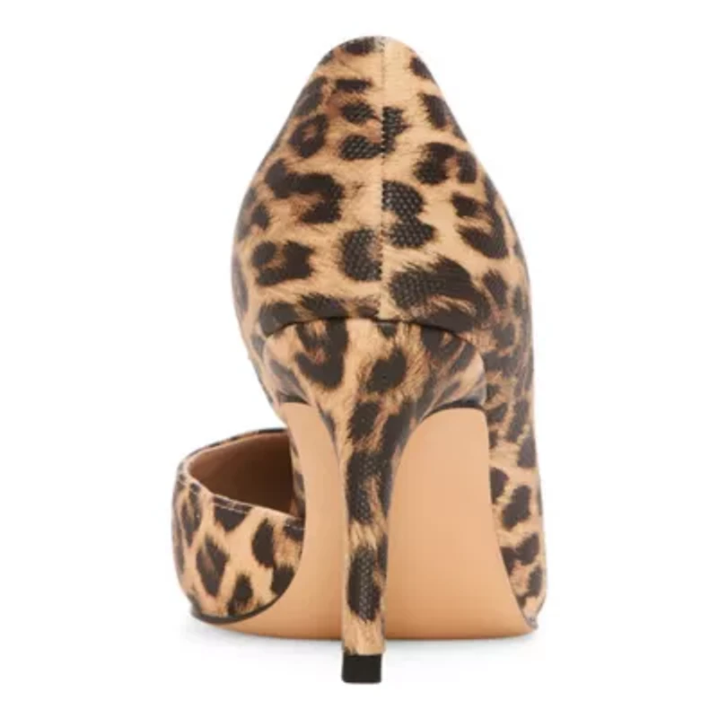 Pop Avienna Womens Round Closed Toe Stiletto Heel Pumps