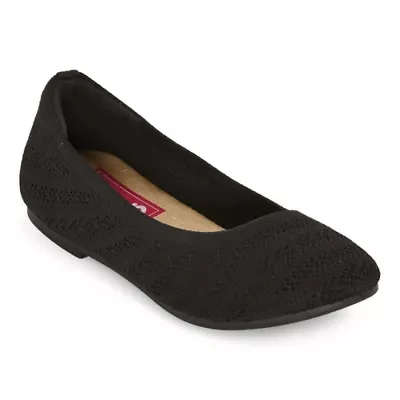 Pop Jagger Womens Round Closed Toe Slip-On Shoe