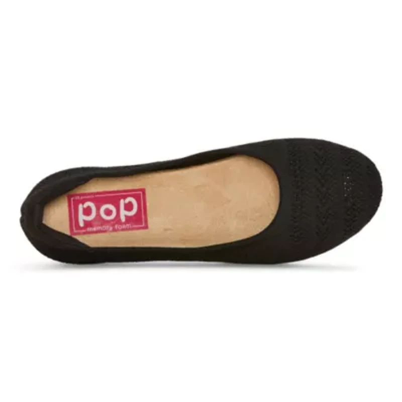 Pop Jagger Womens Round Closed Toe Slip-On Shoe