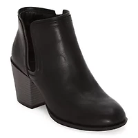 Sugar Womens Scotland Stacked Heel Booties