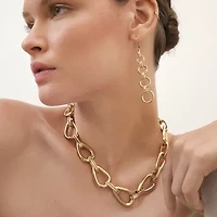 Worthington Gold Tone Womens Drop Earrings