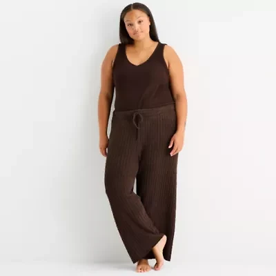 Ambrielle Womens Plus Pajama Pants