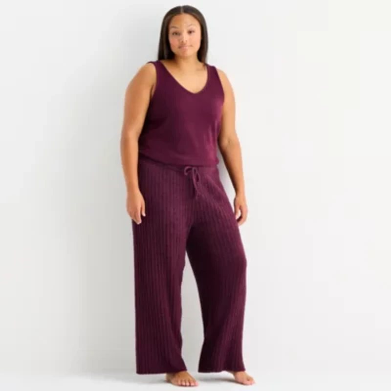 Ambrielle Womens Plus Pajama Pants
