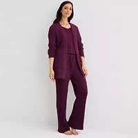 Ambrielle Cardigan Womens Long Sleeve Pajama Top