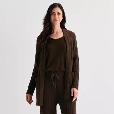 Ambrielle Cardigan Womens Long Sleeve Pajama Top