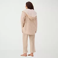 Martha Stewart Womens Plush Long Sleeve 1 Pair Average Figure Pajama Top