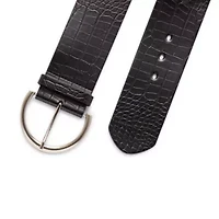 JS Jessica Simpson 2.5" Double Bucke Womens Belt