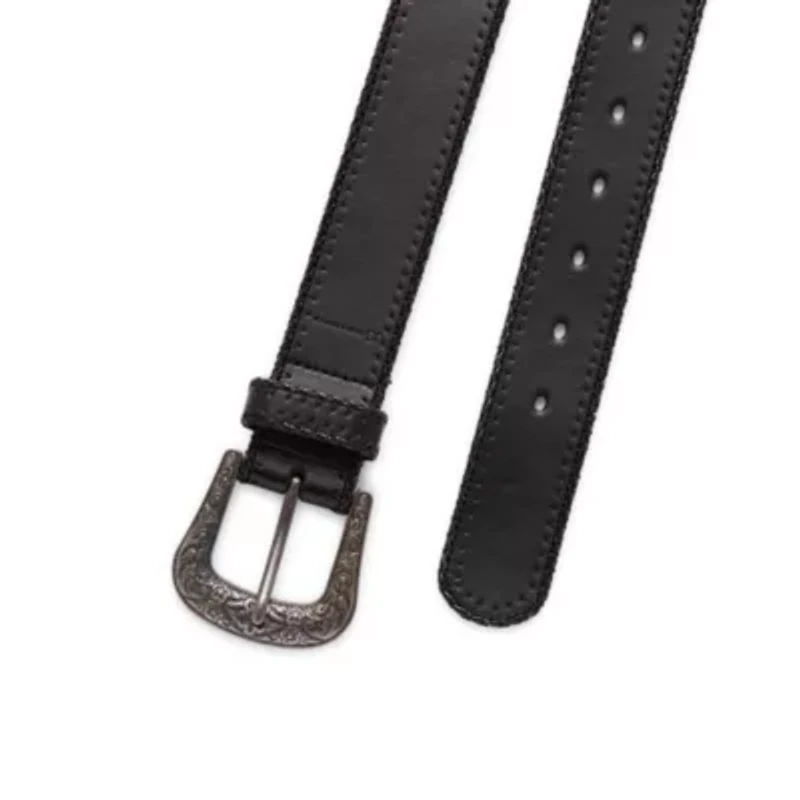 JS Jessica Simpson 1.5" Stitched Western Womens Belt