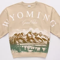 Wyoming Crew Sweatshirt Womens Neck Long Sleeve Juniors