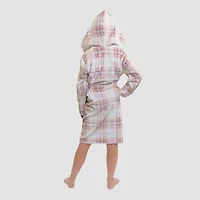 Dream Big Peace Out Girls Plush Long Sleeve Mid Length Robe