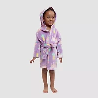 Dream Big Peace Out Girls Plush Long Sleeve Mid Length Robe