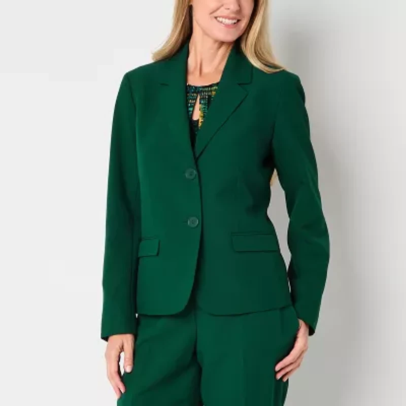 Black Label by Evan-Picone Womens Classic Fit Suit Jacket