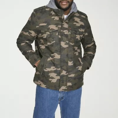 Levi's® Mens Hooded Midweight Big and Tall Utility Jacket