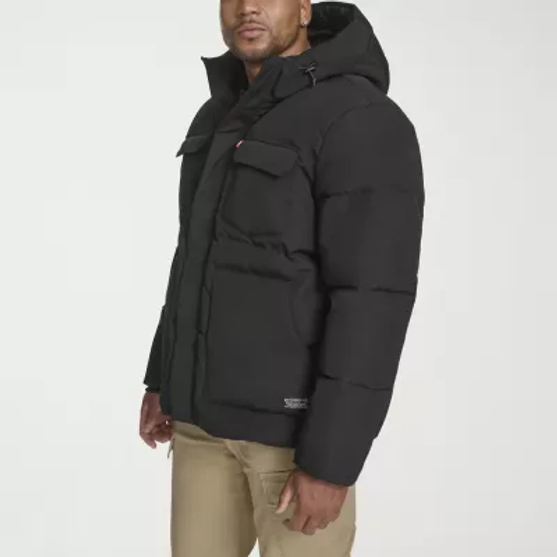 Levi's Mens Hooded Water Resistant Heavyweight Big and Tall Puffer Parka