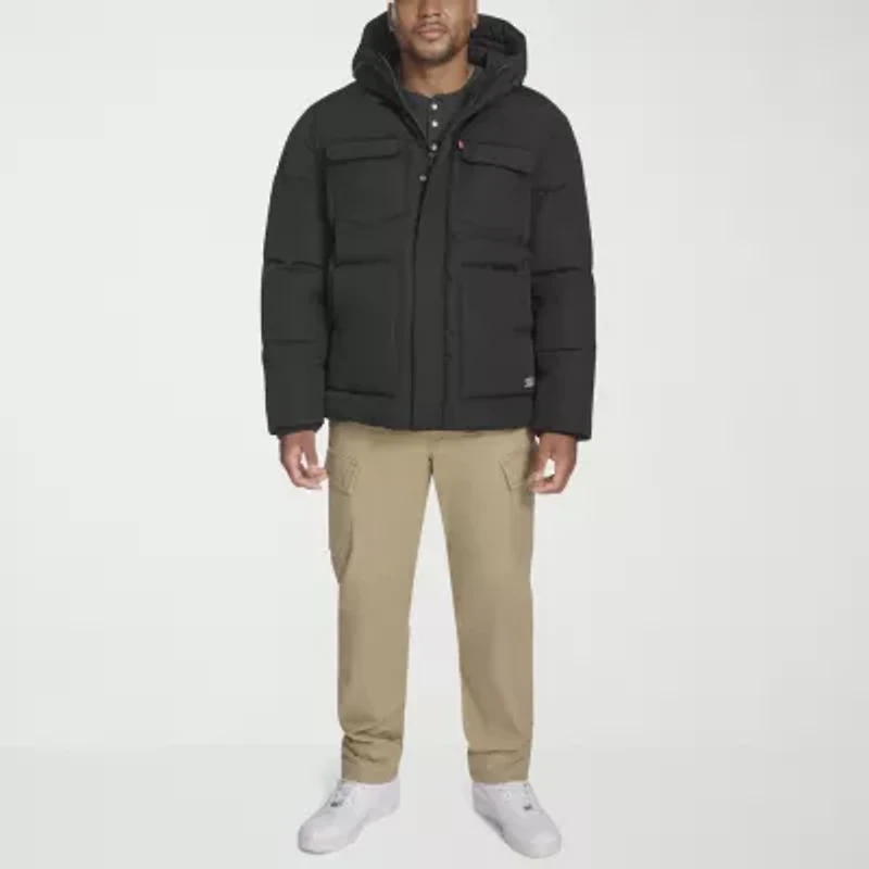 Levi's Mens Hooded Water Resistant Heavyweight Big and Tall Puffer Parka