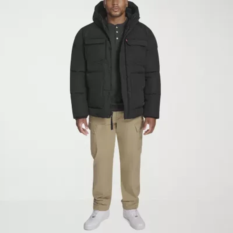 Levi's Mens Hooded Water Resistant Heavyweight Big and Tall Puffer Parka