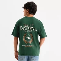 Arizona Mens Crew Neck Short Sleeve Boxy Fit Graphic T-Shirt