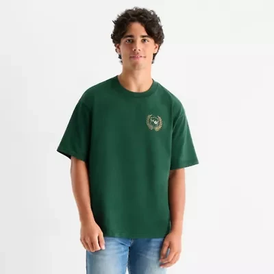 Arizona Mens Crew Neck Short Sleeve Boxy Fit Graphic T-Shirt