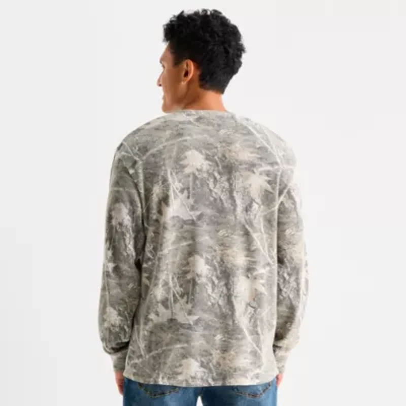 Arizona Mens Crew Neck Long Sleeve Regular Fit Thermal Top