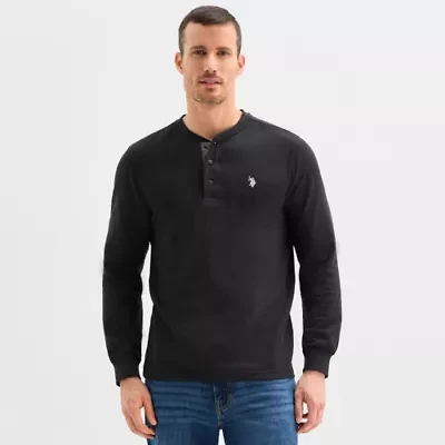 U.S. Polo Assn. Thermal Mens Long Sleeve Classic Fit Henley Shirt