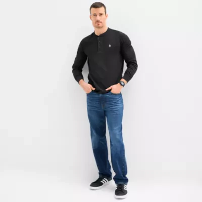 U.S. Polo Assn. Thermal Mens Long Sleeve Classic Fit Henley Shirt