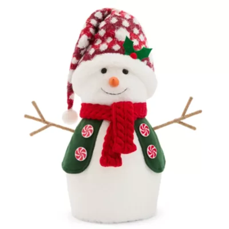 North Pole Trading Co. 16.5in Snowman Christmas Tabletop Decor